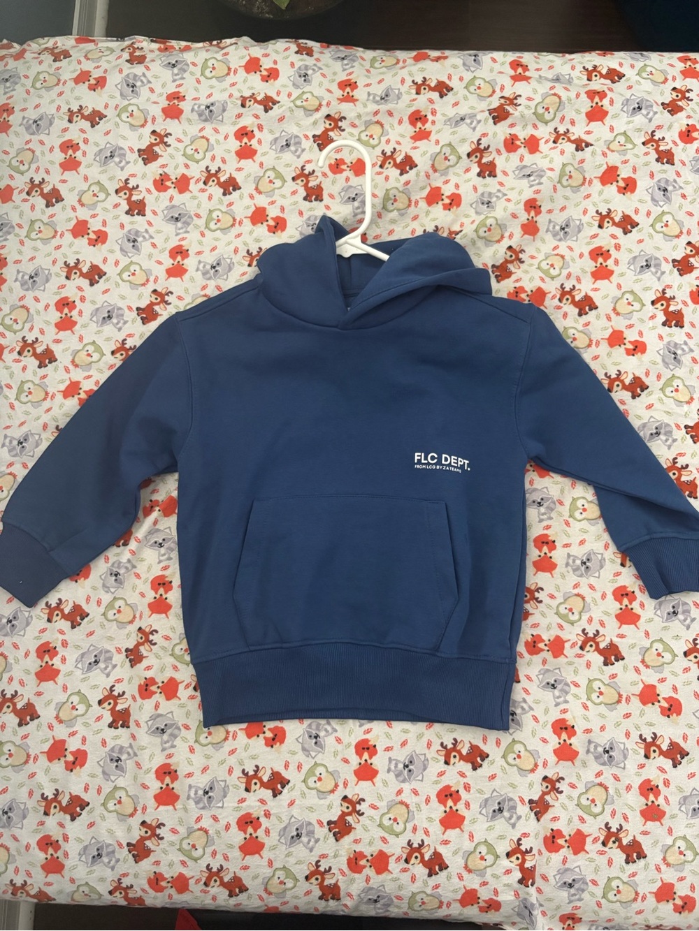 Zara Navy Blue Kids' Hoodie with Front Pocket